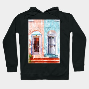 Twin Townhouse Doors Vintage In Washington Hoodie